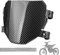 Black Carbon Fiber Front Plate For Surron, Talaria, Emoto Bikes Universal Fit