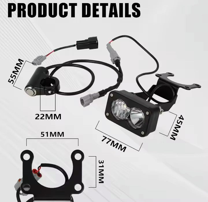 Handlebar headlight full kit for Surron & Talaria EMOTO bikes